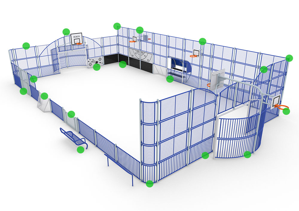 How to customise ARENA multi-sports court 